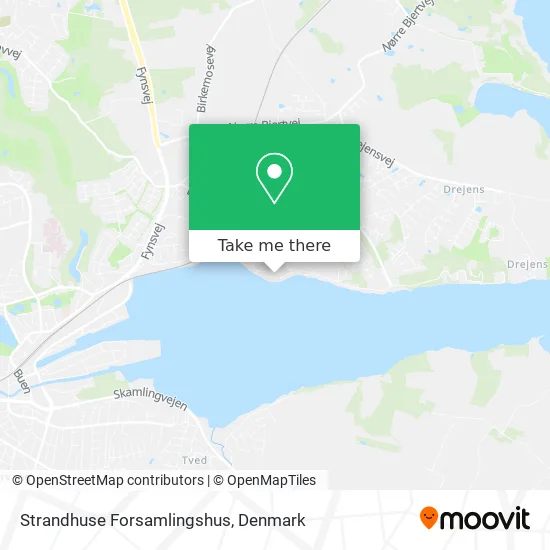 Strandhuse Forsamlingshus map