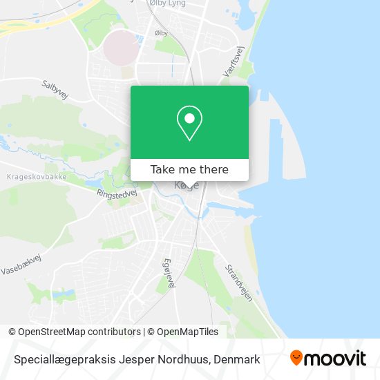 Speciallægepraksis Jesper Nordhuus map