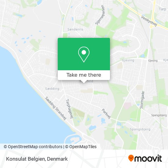 Konsulat Belgien map