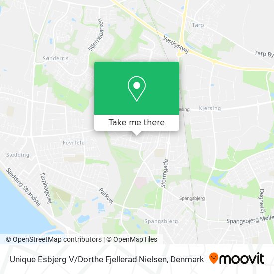 Unique Esbjerg V / Dorthe Fjellerad Nielsen map