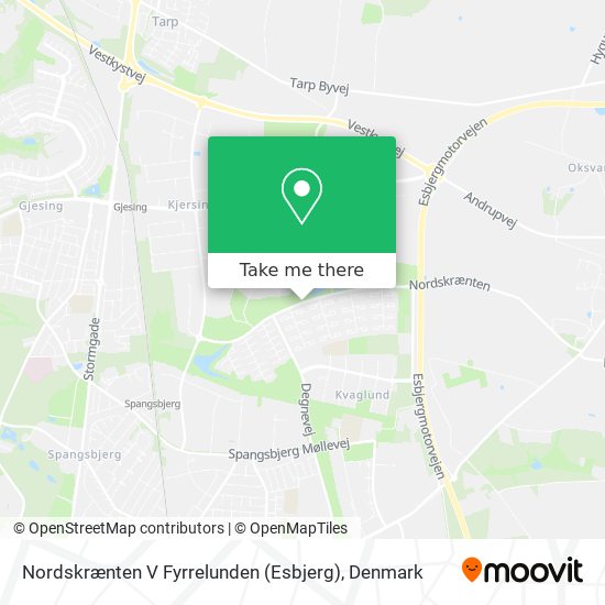 Nordskrænten V Fyrrelunden (Esbjerg) map