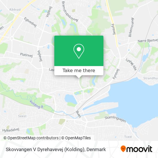 Skovvangen V Dyrehavevej (Kolding) map