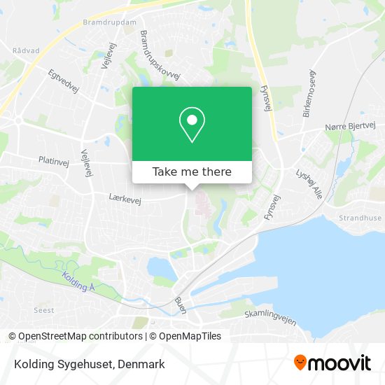 Kolding Sygehuset map