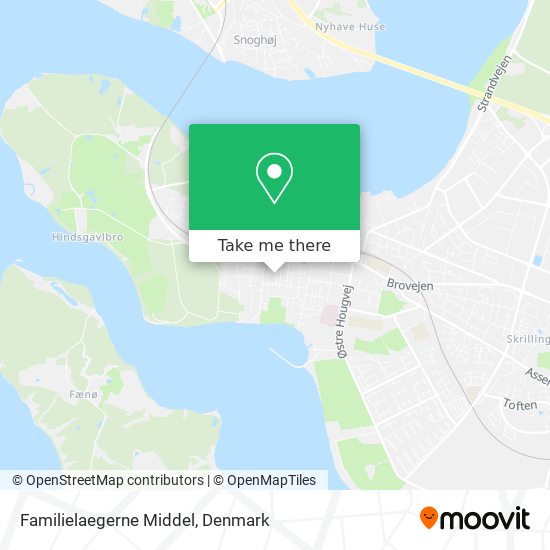 Familielaegerne Middel map