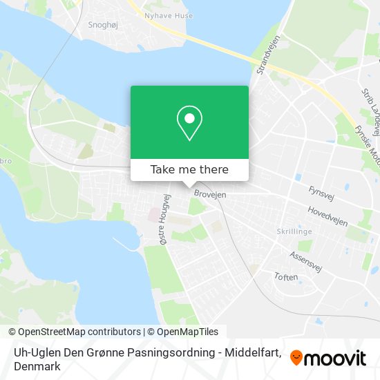 Uh-Uglen Den Grønne Pasningsordning - Middelfart map