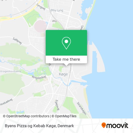 Byens Pizza og Kebab Køge map