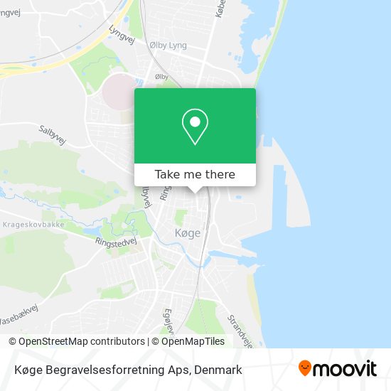 Køge Begravelsesforretning Aps map