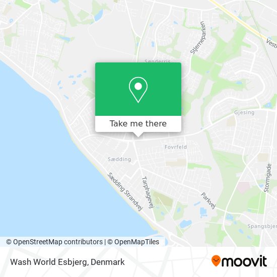 Wash World Esbjerg map