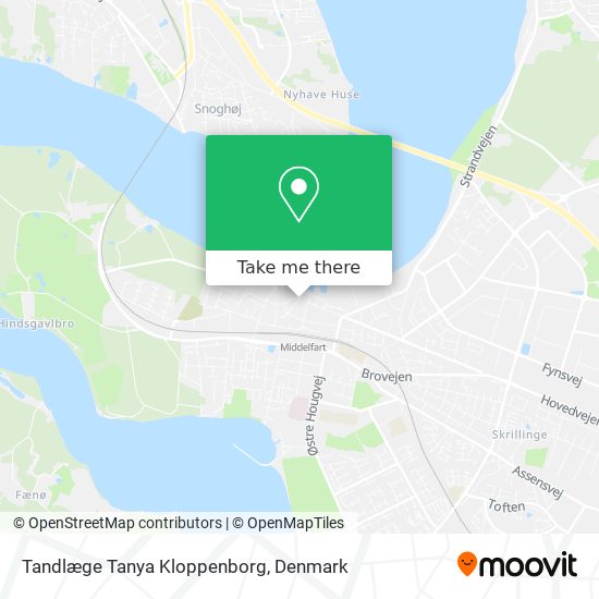 Tandlæge Tanya Kloppenborg map