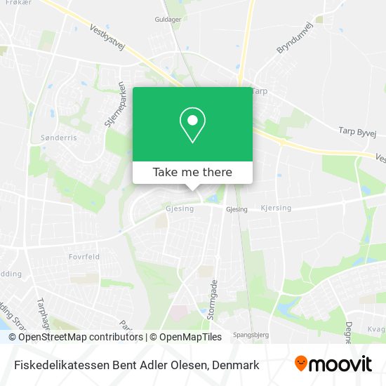 Fiskedelikatessen Bent Adler Olesen map