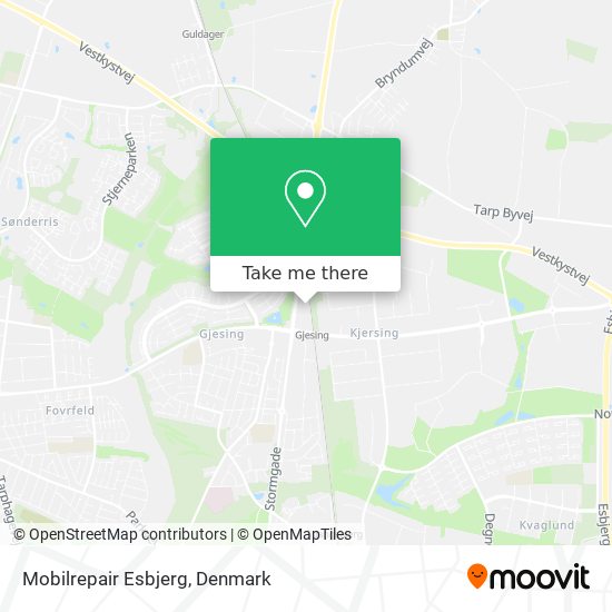 Mobilrepair Esbjerg map