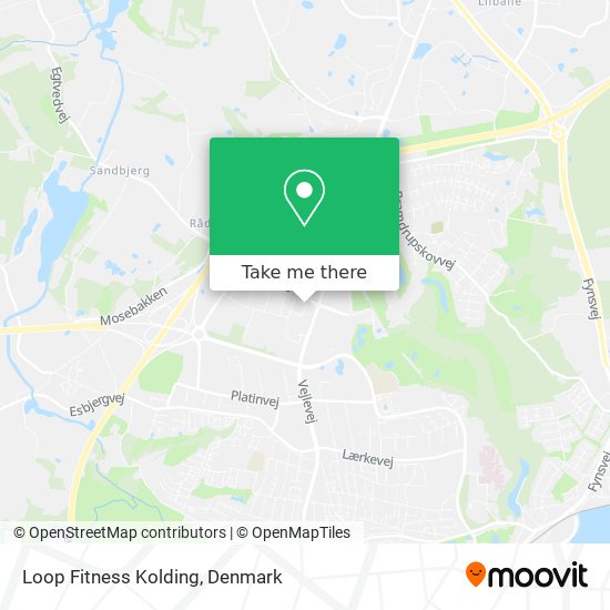 Loop Fitness Kolding map