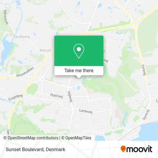 Sunset Boulevard map