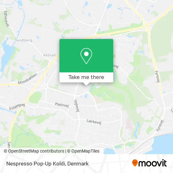 Nespresso Pop-Up Koldi map