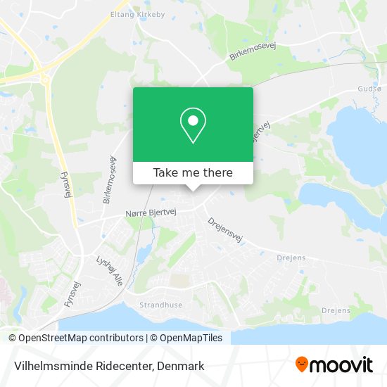 Vilhelmsminde Ridecenter map