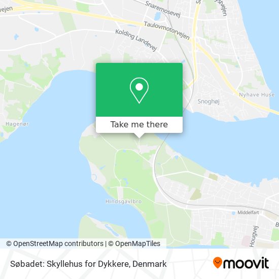 Søbadet: Skyllehus for Dykkere map