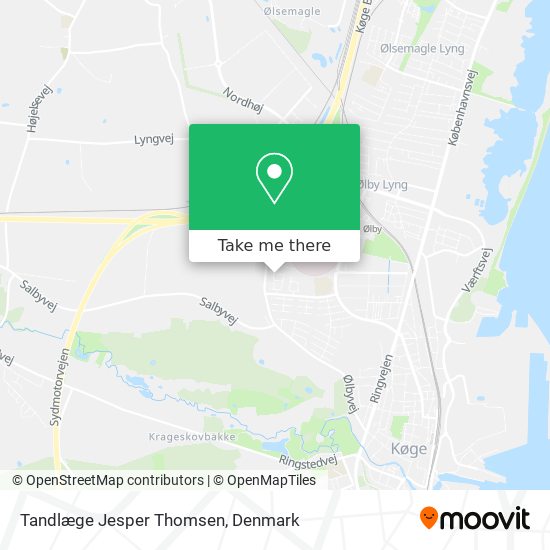 Tandlæge Jesper Thomsen map