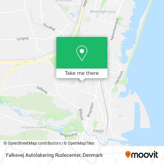 Falkevej Autolakering Rudecenter map