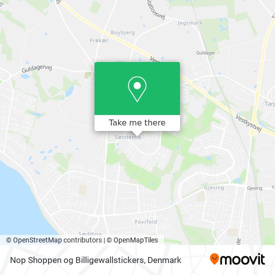Nop Shoppen og Billigewallstickers map