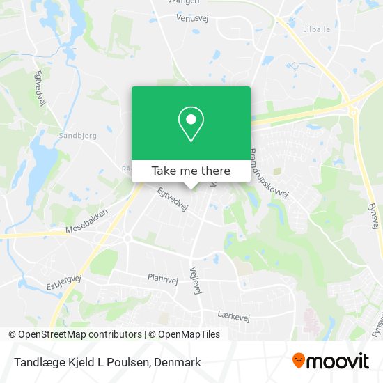 Tandlæge Kjeld L Poulsen map