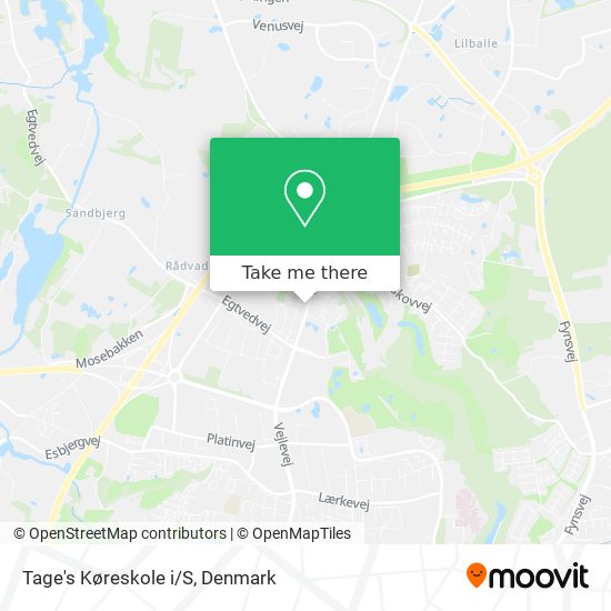 Tage's Køreskole i/S map