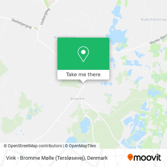 Vink - Bromme Mølle (Tersløsevej) map