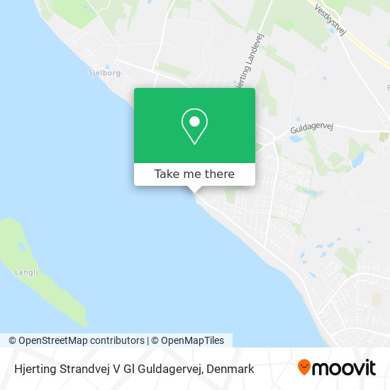 Hjerting Strandvej V Gl Guldagervej map