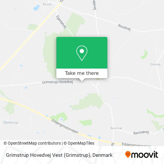 Grimstrup Hovedvej Vest map