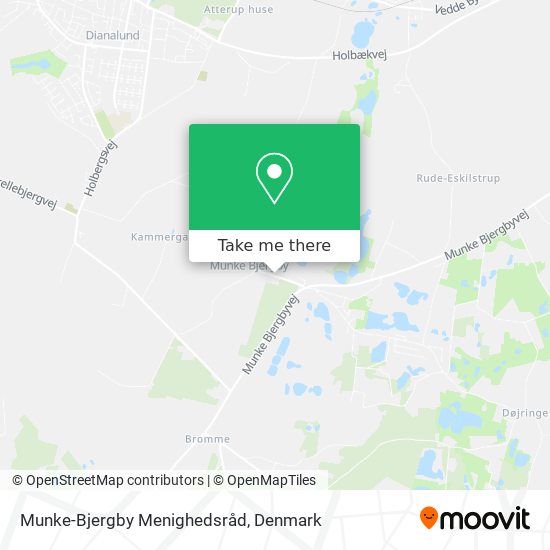Munke-Bjergby Menighedsråd map
