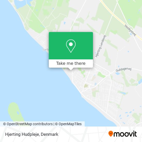 Hjerting Hudpleje map