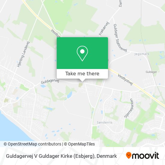 Guldagervej V Guldager Kirke (Esbjerg) map