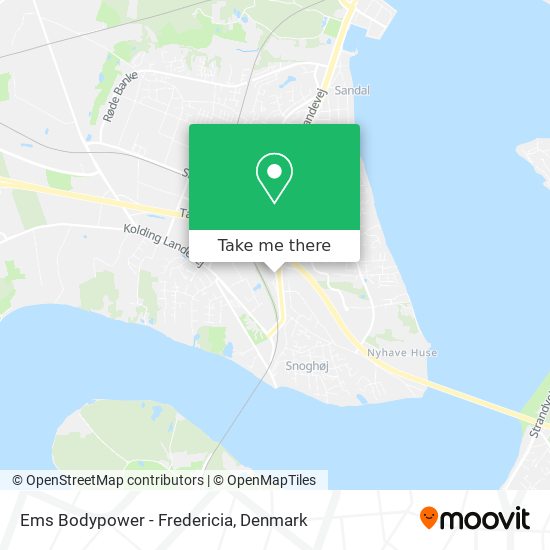 Ems Bodypower - Fredericia map