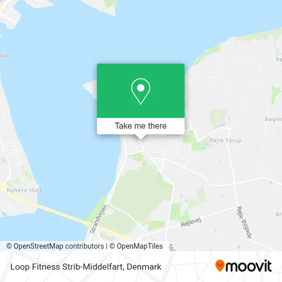Loop Fitness Strib-Middelfart map