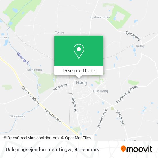 Udlejningsejendommen Tingvej 4 map