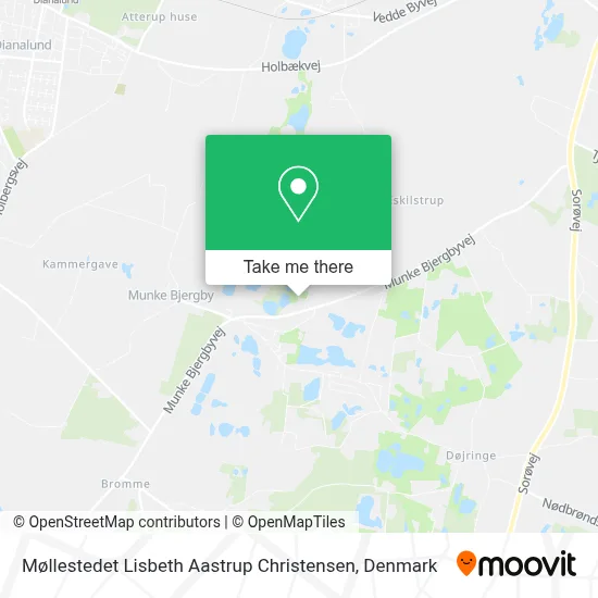Møllestedet Lisbeth Aastrup Christensen map