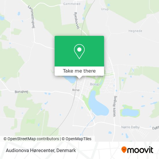 Audionova Hørecenter map