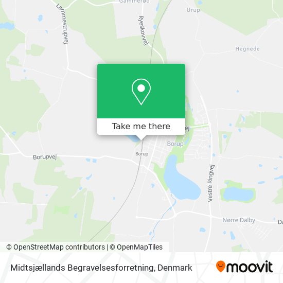Midtsjællands Begravelsesforretning map