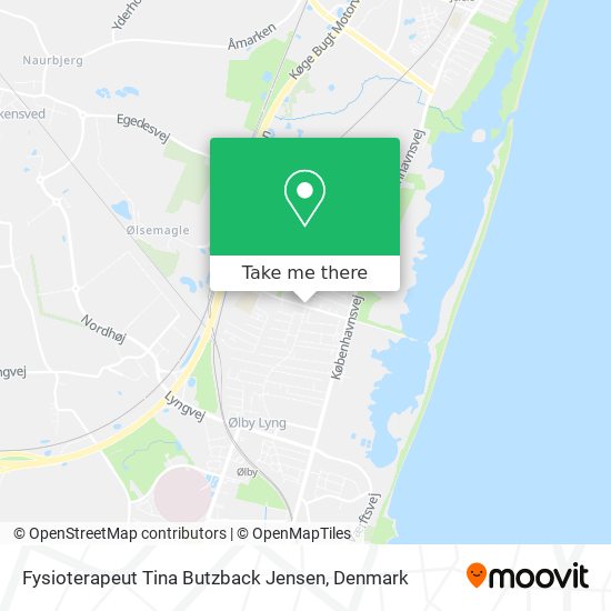 Fysioterapeut Tina Butzback Jensen map