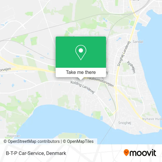 B-T-P Car-Service map