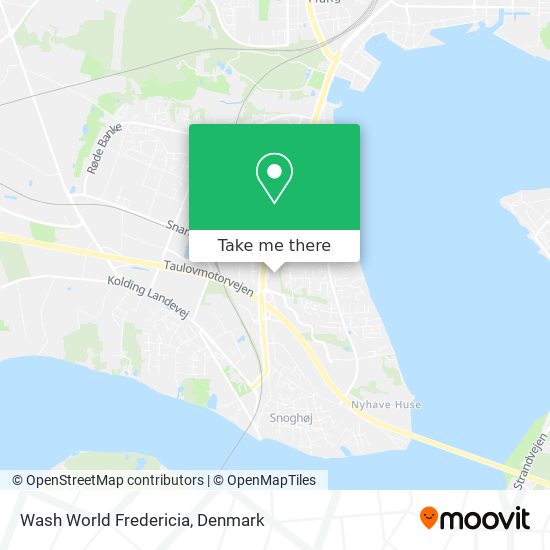 Wash World Fredericia map