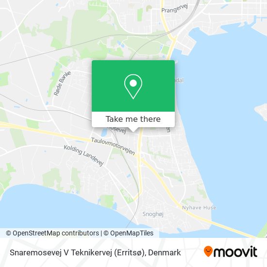 Snaremosevej V Teknikervej (Erritsø) map