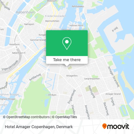 Hotel Amager Copenhagen map