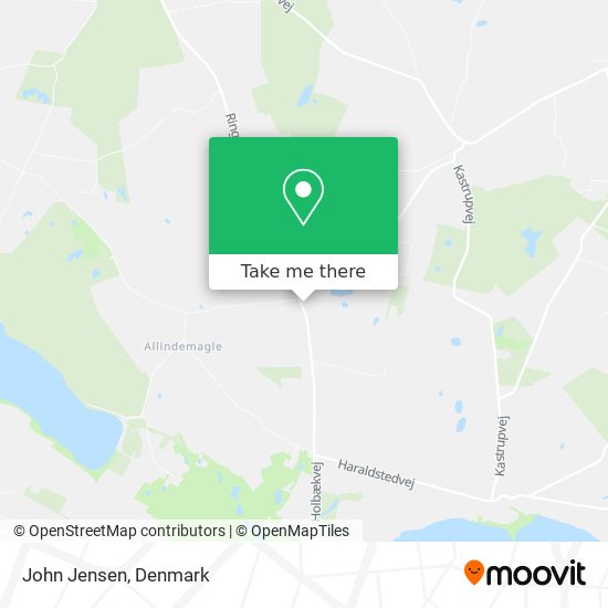 How get to John Jensen in Ringsted by Bus or Train?