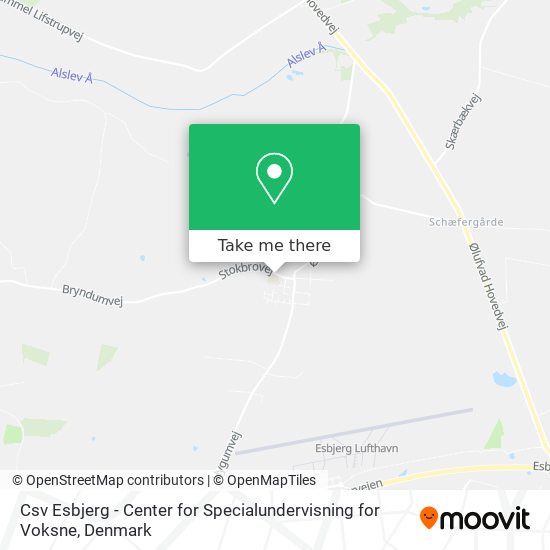 Csv Esbjerg - Center for Specialundervisning for Voksne map