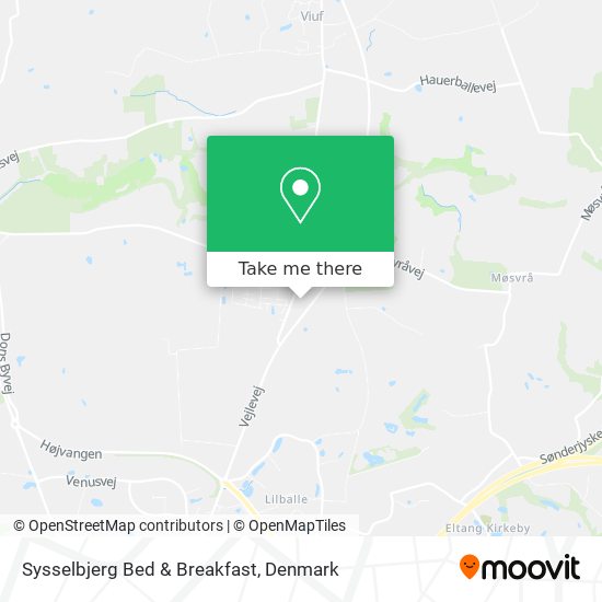 Sysselbjerg Bed & Breakfast map