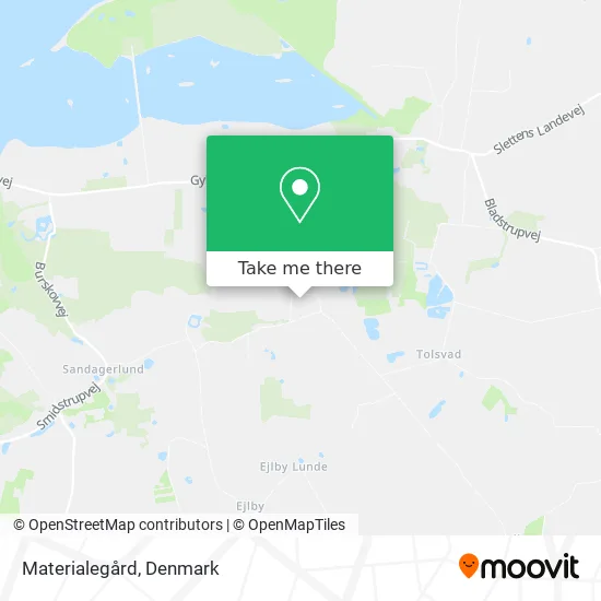 Materialegård map