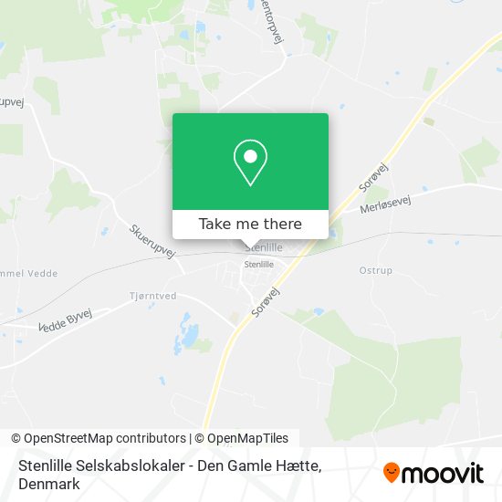 Stenlille Selskabslokaler - Den Gamle Hætte map
