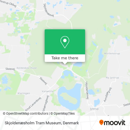 Skjoldenæsholm Tram Museum map