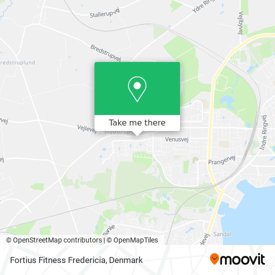 Fortius Fitness Fredericia map