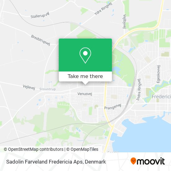 Sadolin Farveland Fredericia Aps map